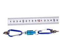 Naroote Support de Filet Magnétique de Libération de Pêche à la Mouche, Durable pour L'atterrissage du Poisson, Libération de Filet Magnétique pour Cadeau de Pêcheur, Alliage D'aluminium Bleu 5,1