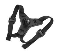 Naroote Support de Menton pour Casque, Support de Caméra Antidérapant et Stable pour Téléphones Mobiles 3 2, Compatible avec Les Casques de Moto (Black)