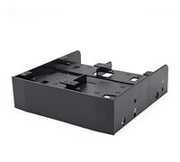 Naroote Support de Montage pour Disque Dur SSD de 5,25 Pouces à 2,5 Pouces et 3, , Adaptateur de Lecteur de Disquette en Plastique, Support de Vis de Montage de Déflecteur avec Ajustement sécurisé,