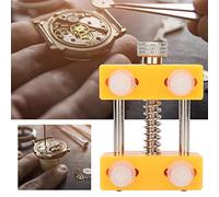 Naroote Support de Montre Outil Réparation Horloger Kit Ouvreur pour Une Utilisation Facile Léger Portable (Yellow)
