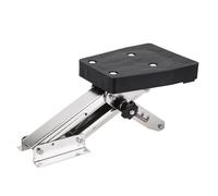 Naroote Support de Moteur Hors-bord Réglable en Douceur pour Moteur Hors-bord de 25 CV, Acier Inoxydable 304 pour Montage sur Tableau Arrière, Charge de 110 Lb pour les Amateurs de Navigation de