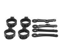Naroote Support de Phare de Moto, Pince de Montage de Lampe de Fourche Avant Réglable en Aluminium CNC, Pince Compatible avec Tubes de 1,5 Pouces et 0,6 Pouces pour Cruisers Cafe Racers Street