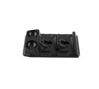 Naroote Support de Station d'accueil de Chargeur Rapide 4 en 1 pour Manettes PS Move et avec Indicateurs LED pour la Configuration Domestique et de Jeu, Noir, Taille 7,87 X 4, X 1,34 Pouces