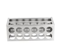 Naroote Support de Tubes à Essai en Acier Inoxydable 304, Support de Tubes de Laboratoire, de Amovible avec Surface Hautement Polie, Idéal pour les Expériences de Chimie et le Stockage de (27mm 12