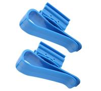 Naroote Support de Tuyau d'eau Réglable en Plastique Bleu pour Le Nettoyage et Le Changement du Réservoir, Stabilise Le Tube Le Long du Bord des Seaux et des Réservoirs, pour Aquarium/Seau, 2 Pièces