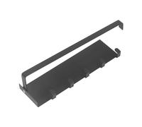 Naroote Support Organisateur de Réfrigérateur de Cuisine, Support Latéral de Réfrigérateur Pliable, Style Simple, Polyvalent, Gain de Place avec Crochets pour Armoire Murale (BLACK)