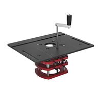 Naroote Système de Levage de Table de Routeur en Alliage D'aluminium de Haute Précision pour le Travail du Bois, Levage Manuel pour les Amateurs de Bricolage (BLACK)