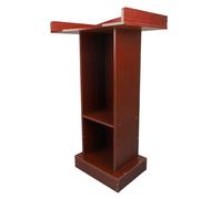 Naroote Table Stable Moderne de Support de Podium pour le Matériel de Première qualité de Couleur de Bois de Santal Rouge de Salle de e Salle de Conférence