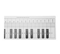 Naroote Tableau de Notes de Clavier de Piano imprimé Clair Portable, Outil D'exercice à 88 Touches pour Débutants, adapté au Matériel de Pratique du Piano, Papier couché