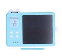 Naroote Tablette d'apprentissage de Cartes Flash Parlantes, Tablette d'écriture LCD écran HD Graffiti Interactif éducatif Portable pour l'apprentissage des Lettres (Blue)