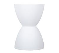 Naroote Tabouret en Forme de Sablier, Design Moderne en PP, 43x30cm, pour | Table d\'appoint polyvalente, robuste, lisse, décoration intérieure