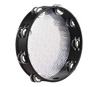 Naroote Tambour à Main, Tambourin en Bois de 8 Pouces, Instrument de Percussion à Main pour la Danse, les Fêtes de Chant et les Jeux pour Enfants, 8 Pouces (10)