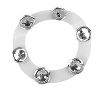 Naroote Tambourin de Cymbale à Double Rangée en Silicone avec Cloche Intérieure en Métal à Son Clair, Idéal pour le Rock, le Folk, les Performances de Groupes de Jazz, les Répétitions et les Voyages