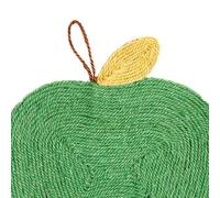 Naroote Tapis à Gratter en Sisal pour Chat, Jouet à Gratter Imperméable, Planche à Lavable pour Chats Heureux (Pomme Verte)