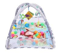 Naroote Tapis de Jeu pour bébé de 0 à 18 Mois, Tapis d'activité à Contraste élevé pour le Ventre du Nourrisson, avec Miroir, 20 Balles, Matériau Respectueux de la Peau