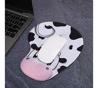 Naroote Tapis de Souris avec Support de Poignet en Gel, Tapis de Protection des Mains Confortable pour Ordinateur Portable de Jeu de Bureau, Taille 9,1x7,5 Pouces