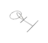 Naroote Taquet de Quai Portable en Acier Inoxydable de qualité Marine avec Joint Torique pour Pare-Chocs, Ligne D'amarrage, Antirouille, Opération Facile, pour Utilisation d'urgence