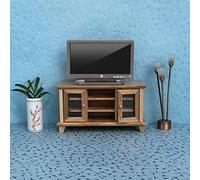 Naroote Télévision Miniature avec Détails élevés, Décoration de Maison de Poupée pour Salon et Chambre à Coucher, Télévision 1:12