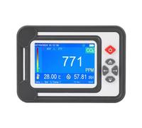 Naroote Testeur de CO2, Rappelez Les Paramètres de l'application Large 6000 Sets de Stockage de Données CO2 Mètre Haute Précision pour l'industrie de 'élevage des Fermes (White)