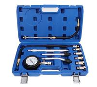 Naroote Testeur de Compression Automotive, Testeur de Compression 17pcs Cylindre Kit de de 0-300PSI Moteur Uvinersal Cylindre Détection de Jauge Numérique du Moteur