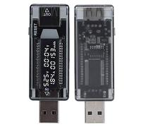 Naroote Testeur de Puissance USB, Outil de Test Portable pour Chargeurs Muraux, Charge Rapide Compatible pour Vérifier les Câbles USB, Affichage Haute Performance pour les Amateurs de Technologie