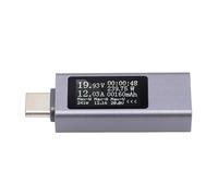 Naroote Testeur USB Type C Multimètre Numérique Multifonction pour la Surveillance en Temps Réel Idéal pour les Amateurs D'électronique et les Amateurs de Bricolage Alliage D'aluminium