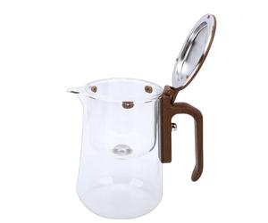 Naroote Théière en Verre Enchant de Grande capacité, Système de Séparation d'eau avec Infuseur Amovible à Filtre Magnétique, Théière de Brassage Transparente, Idéale pour les Restaurants à Domicile
