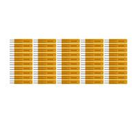 Naroote Thermistance à Couche Mince Isolée à Réponse Rapide, 50 Pièces, MF55 B3950 pour Réseau de Communication (MF55-104F-B3950-L25(100K 3950))