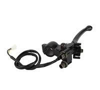 Naroote Tige de Levier de Barre de Frein Durable pour Moto, VTT, 7/8 '', 22 Mm, pour de Bonnes Performances de Freinage, pour Moto Quad à 4 Roues 49, 50, 70, 90, 110, Alliage D'aluminium Noir