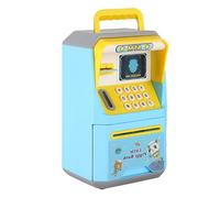 Naroote Tirelire électronique de Dessin animé ATM pour Enfants, Reconnaissance Faciale, Boîte D'économie d'argent pour Enfants, Plastique Bleu Rose 14x13x27.5CM (Narooteg6s0q5wekx-10343559)
