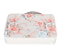 Naroote Trousse à Crayons, 200 Emplacements, Porte-Stylo à Fermeture éclair à 4 Couches, Outil de Dragonne avec imprimé Rose, Idéal pour Le Rangement de Papeterie des étudiants en Art (Rose de Base