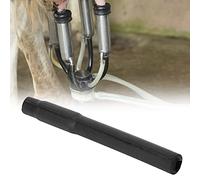Naroote Tube Court de Traite en Caoutchouc Durable de qualité Alimentaire pour Pièces de Machine à Traire, 4 Pièces pour les Travailleurs Agricoles/laitiers Noir (Tubes de lait courts noirs (4 dans