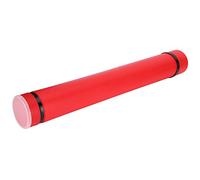Naroote Tube d'affichage, Support de Support de Plan de Base du Plan de Rangement avec Rangement du de épaississant Extensible pour Collection Télescopique Case de Rédaction de l'affiche (Rouge)