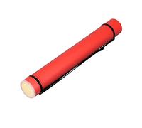 Naroote Tube d'affiche Extensible Antichoc étanche de Grande capacité pour Le Stockage de Documents, pour Artistes et Architectes (Rouge)