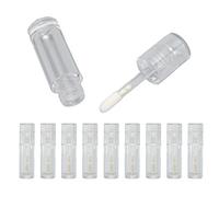 Naroote Tube de Gloss Transparent 2ml avec Embout en Caoutchouc, pour | Léger, rechargeable, pratique pour les voyages, peut contenir différentes couleurs