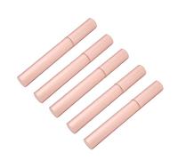 Naroote Tube de Mascara Vide avec Brosse Douce, Récipient de Maquillage pour Cils, Sourcils, Restaurateur de Cheveux, 4 Ml, Coque en Métal or Rose, Lot de 5 pour les Amateurs de beauté