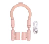 Naroote Tube de Refroidissement du Cou Ventilateur Portable PCM Refroidisseur de Cou Portable avec Moteur Haute Vitesse à 3 Vitesses Charge de Type C pour les Sports de Plein Air Camping (PINK)