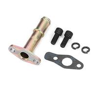 Naroote Turbo Turbo Drain Wrid Pipe, Huile Drain Retour Pipe d'alliage Aluminium Easy Installation Huile Retour pour le Roulement Barb Balle GT25R GT28 R GT30R