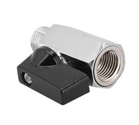 Naroote Valve de Refroidissement à Eau, Robinet à Tournant Sphérique en Laiton Durable pour Système Informatique avec Poignée pour une Installation Facile, Filetage G1/4, Placage en, Excellent