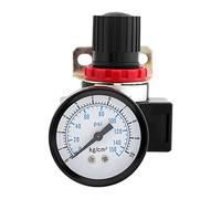 Naroote Vanne de Régulation de Pression BR3000 G3/8'', Conception Compacte, Haute Précision pour les Systèmes de Contrôle D'air, Comprend un Manomètre à Double échelle