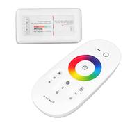 Naroote Variateur Tactile RF sans Fil 2,4 G pour Contrôleur de Bande Lumineuse LED RVB, Taille Compacte avec 7 Couleurs de Gradation et Plastique ABS Longue Durée
