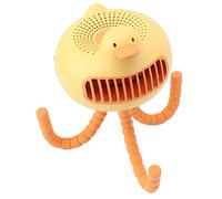 Naroote Ventilateur de Poussette, 3 Niveaux de Clips Moteurs Rechargeables sans Balais sur le Paragraphe à Faible Bruit du Ventilateur. Pliable pour bébé pour l'extérieur (YELLOW)