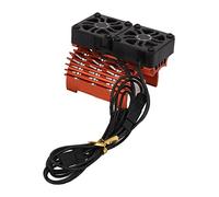 Naroote Ventilateur de Refroidissement de Moteur sans Balais, Double Dissipateur Thermique pour Voiture Télécommandée 1/8, Dissipation Efficace de la Chaleur pour Moteurs sans Balais de 40 à 42 Mm,