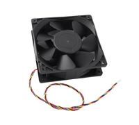 Naroote Ventilateur de Refroidissement Noir à Contour élevé de 12cm, pour Boîtier D'ordinateur, 6000 Tr/min, 12V, 2,7 a, 4 Broches FG DC, PWM Balais, pour Serveurs de Caméra