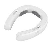 Naroote Ventilateur Portable pour le Cou, Ventilateur Sans Pales Portable à Semi-Conducteurs avec 3 Vitesses et écran Numérique, Climatiseur Rechargeable pour le Cyclisme le Camping (WHITE)