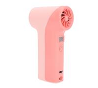 Naroote Ventilateur Portatif, Ventilateur Portable Rechargeable à Grande Vitesse de 40 000 Tr/min à 5 Vitesses avec Lumière LED, pour Panne de Courant de Camping en Plein Air (Rose)