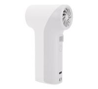 Naroote Ventilateur Portatif, Ventilateur Portable Rechargeable à Grande Vitesse de 40 000 Tr/min à 5 Vitesses avec Lumière LED, pour Panne de Courant de Camping en Plein Air (GREY)