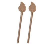 Naroote Verrou de Porte en Laiton à Broche de Verrouillage 11cm Design | Matériau en laiton durable, Forme de feuille rétro, Idéal pour les armoires, Convient aux tiroirs, Lot de 2