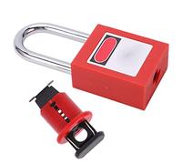 Naroote Verrouillage de Disjoncteur de sécurité, Dispositif de Verrouillage de Disjoncteur Miniature Polyvalent, Robuste et Simple à Installer, Antirouille pour l'industrie (MPCO+cadenas 38mm)