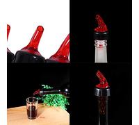 Naroote Verseur d'alcool mesuré de 50 Ml, Bec Verseur de Bouteille, de Bouteille d'alcool mesuré en Plastique de qualité Alimentaire avec Couvercle, Idéal pour le Jus de Cocktail de Vin, Bar à